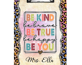 Be Kind Clipboard with Personalization. Custom Clipboard. Teacher Gift, Nurse Gift, Office Gift