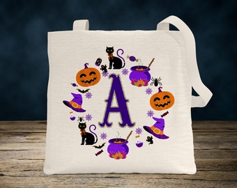 Personalized Halloween Trick or Treat Bag  Children's Tote Bag, Halloween Tote Bag, Boo Crew Tote Bag, Halloween Shopping Bag