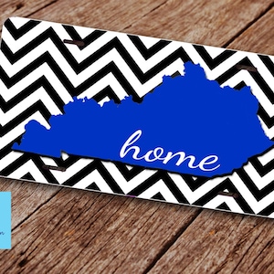 Kentucky State Home Car Tag. Kentucky Home License Plate. Custom Llicense Plate.