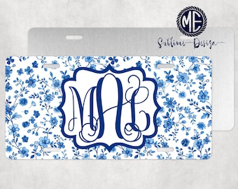 Front License Plate - Car Coasters, Rear Frames - Keychain Set - Custom Monogrammed License Plate, Personalized Car Accessories