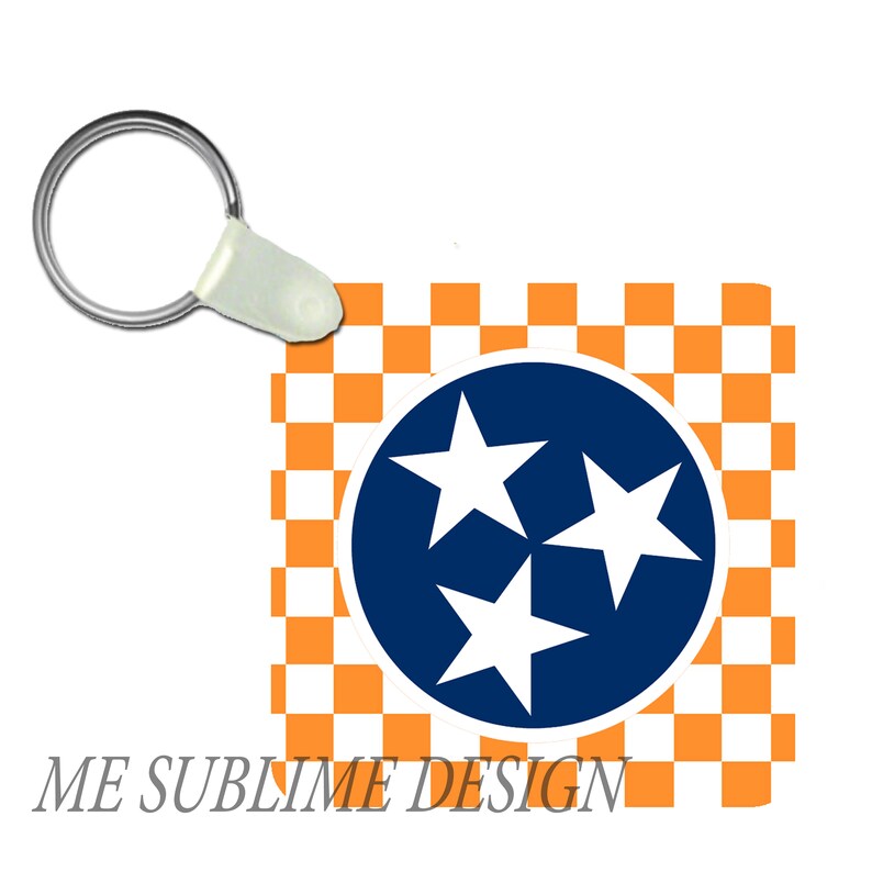 Tennessee License Plate. License Plate Frame. Orange White Etsy