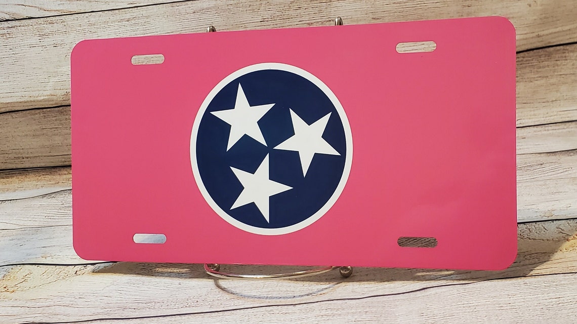 Tennessee Tri Star License Plate. License Plate Frame. Custom Etsy