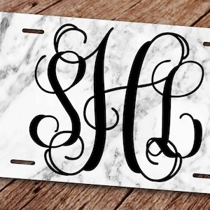 Marble Look License Plate. Marble License Plate Frame, Marble Car Coasters,Custom License Plate. License Plate Frame. Monogram Car Tag.