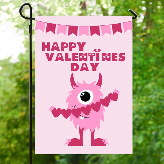 Valentines Day Garden Flag Custom - Small Valentine Garden Flags Valentines Day Garden Flag Custom - Small Valentine Garden Flags
