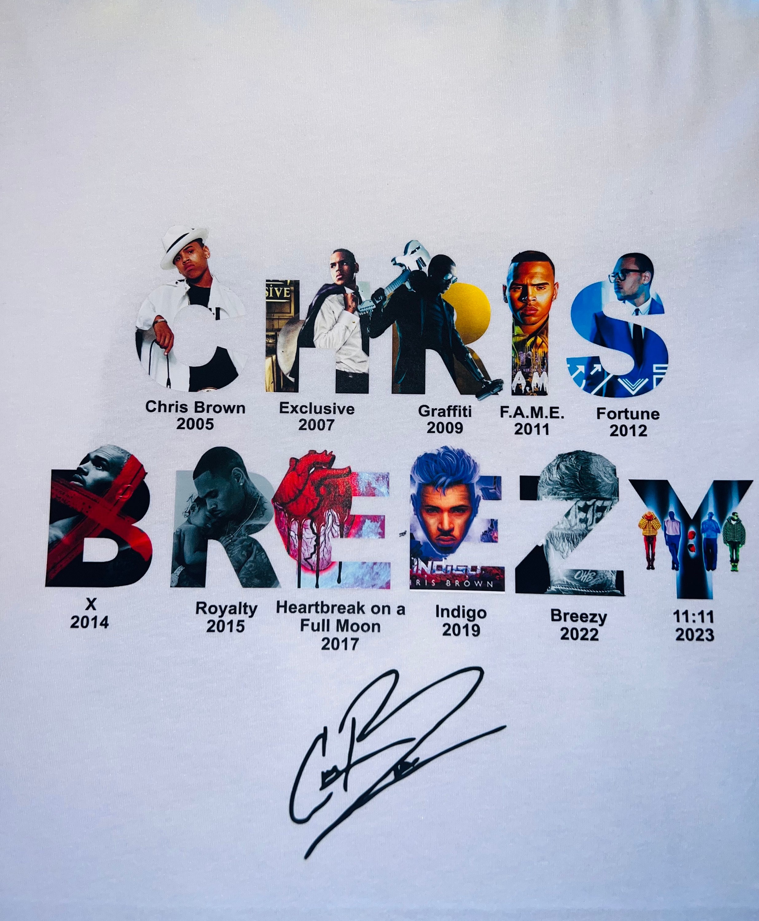 Chris Brown “ALBUM DATES” Concert Tee