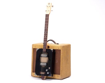 D+H Guitar Co. 'Black Jack' Cigar Box Guitar 4 String w/ P90 pickup