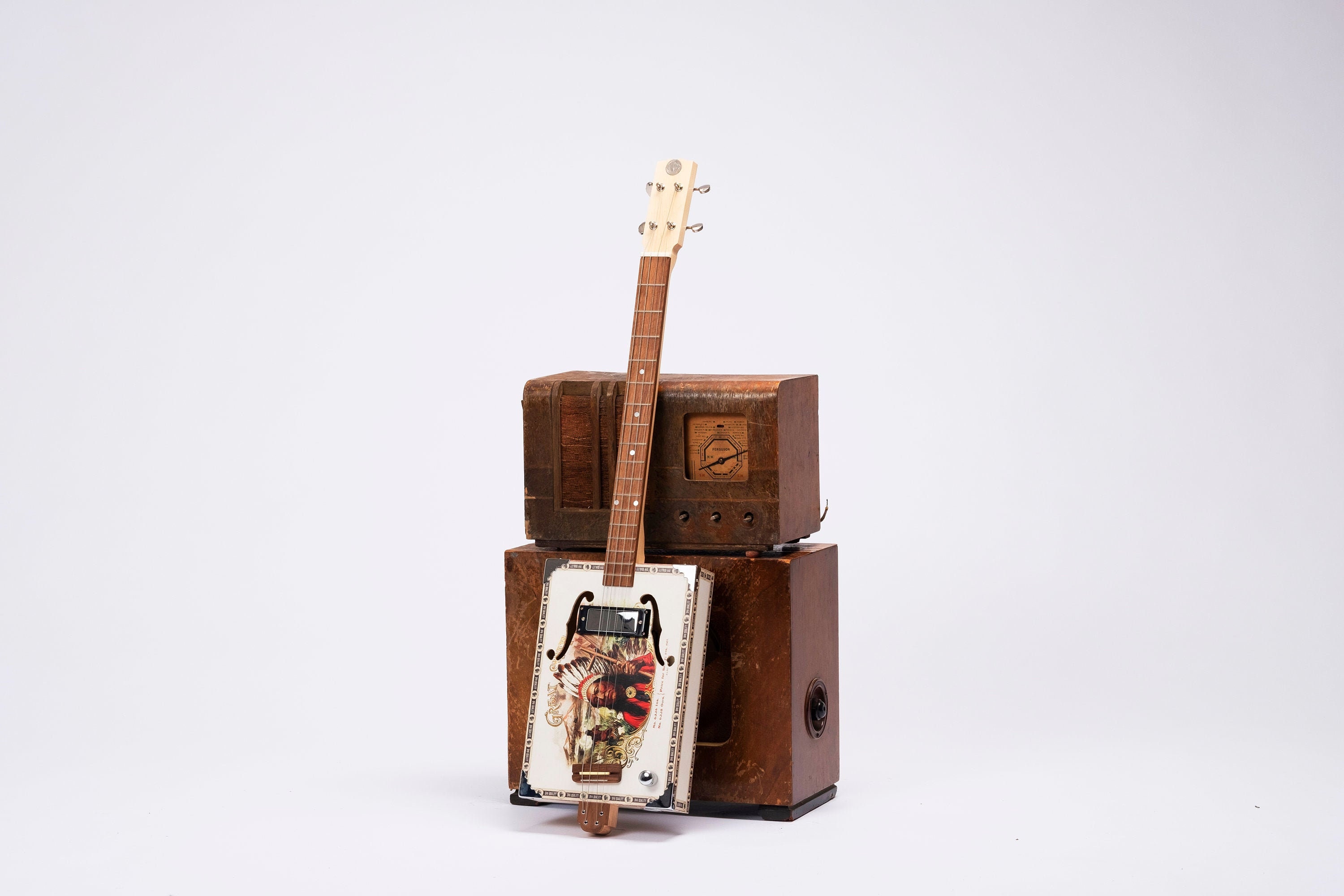 D+H Guitar Co. 'Especial' Cigar Box Guitar 3 String
