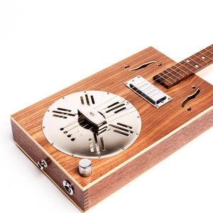 DH Guitar Co. Resophonic Cigar Box Guitar 3 String image 3