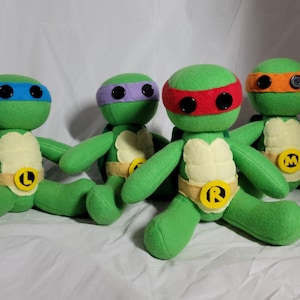 Teenage Mutant Ninja Schildkröten Plüschtiere (Komplettset)
