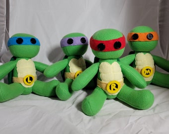 Teenage Mutant Ninja Turtle Plushies (Full Set)