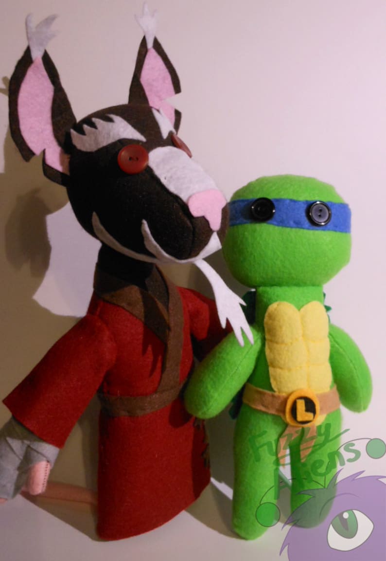 Splinter Teenage Mutant Ninja Turtle Plush | Etsy