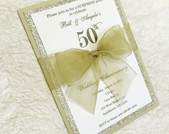 50th Anniversary Invitation Etsy