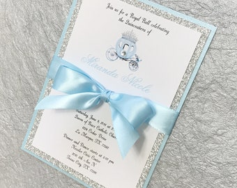cinderella invitation quinceanera etsy