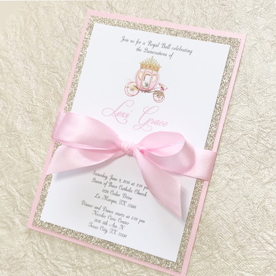 Fairytale Prince Rhinestone Tiara Sweet 16 / Quinceañera Invitations -  Citlali Creativo LLC