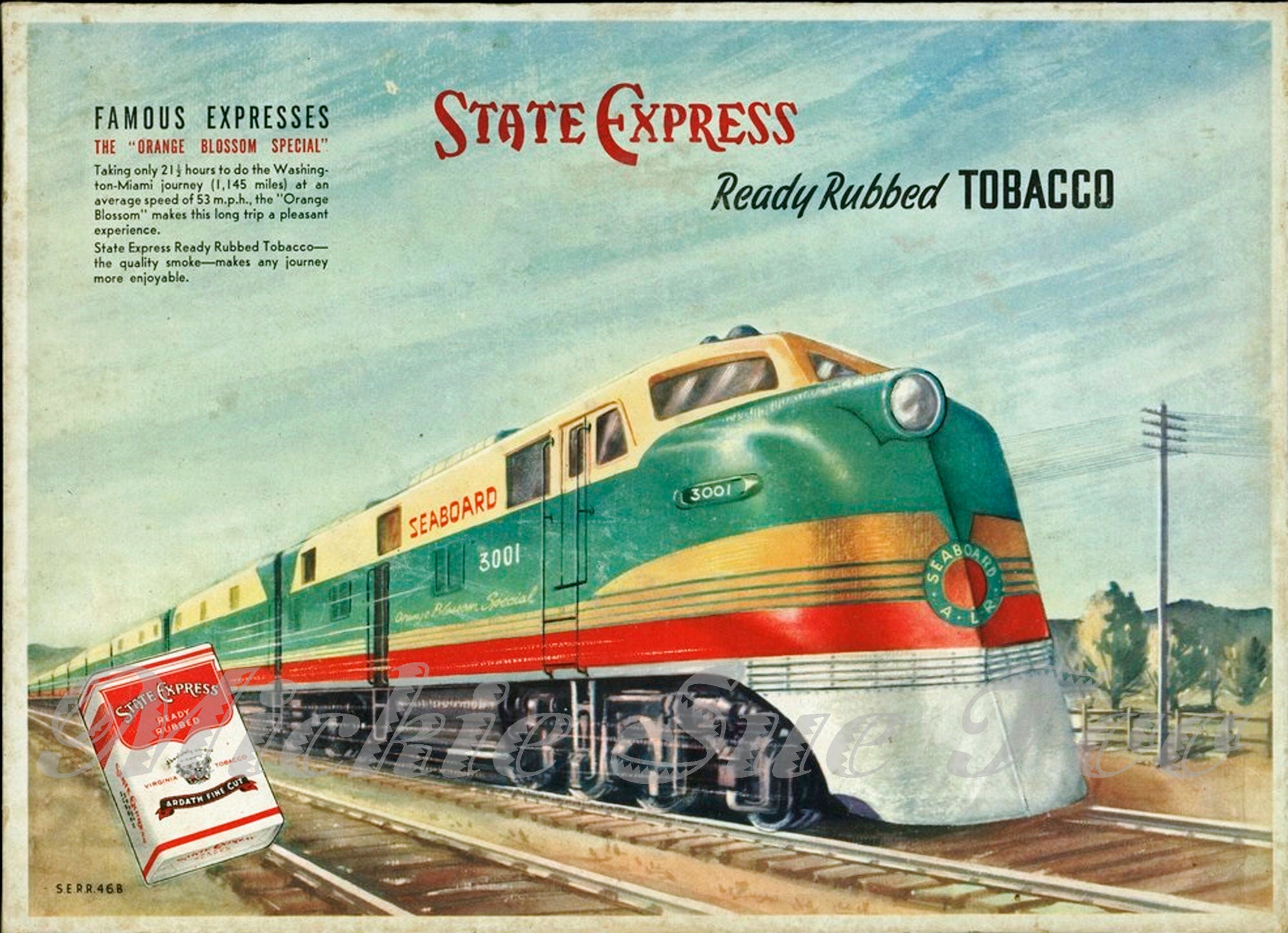 ORANGE BLOSSOM SPECIAL Seaboard Air Line Railroads Famous | Etsy France