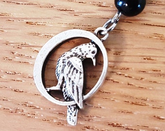Raven Moon Pendant Necklace: Witchcraft Occult Jewelry
