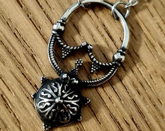 Protective Moon Talisman Silver Crescent Lunula Necklace: Slavic Viking Pagan Amulet