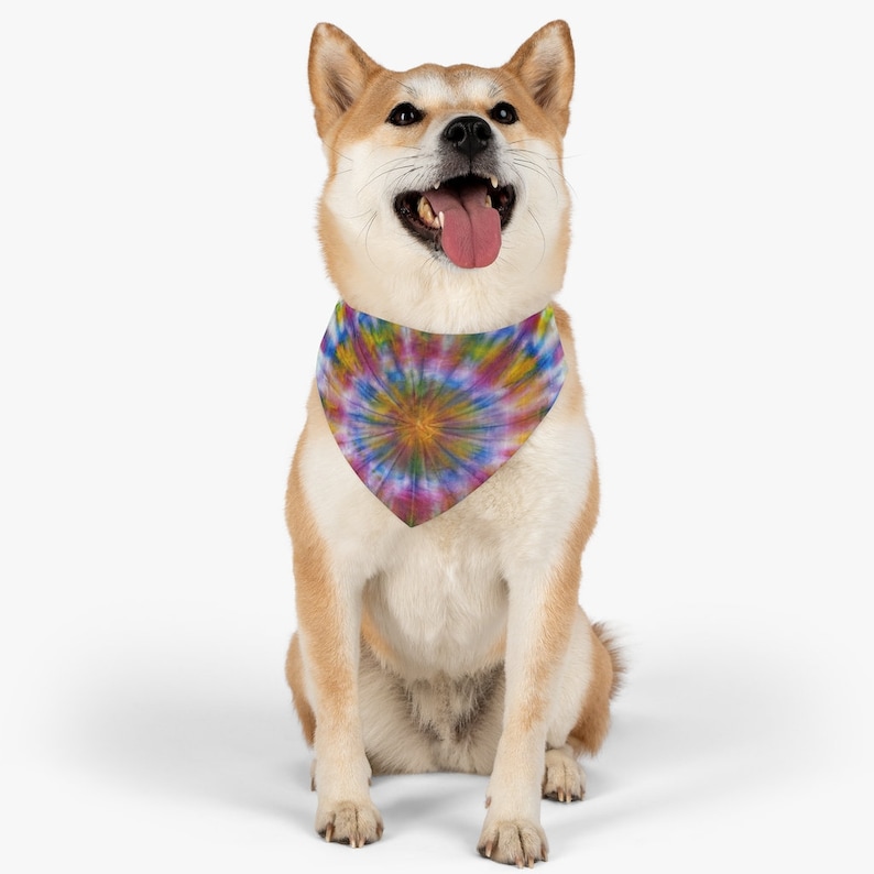 Made in USA Tie Dye Bull/'s Eye Cat Bandana Collar Pet Bandana Collar Pet Fashion Pet Gift Dog Bandana Collar