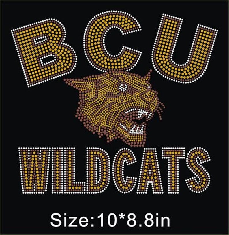 Bethune Cookman University 2 Bling Transfer Etsy