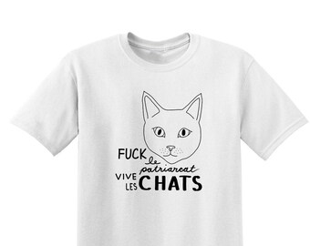 Fuck Vous Chat Tshirt Etsy