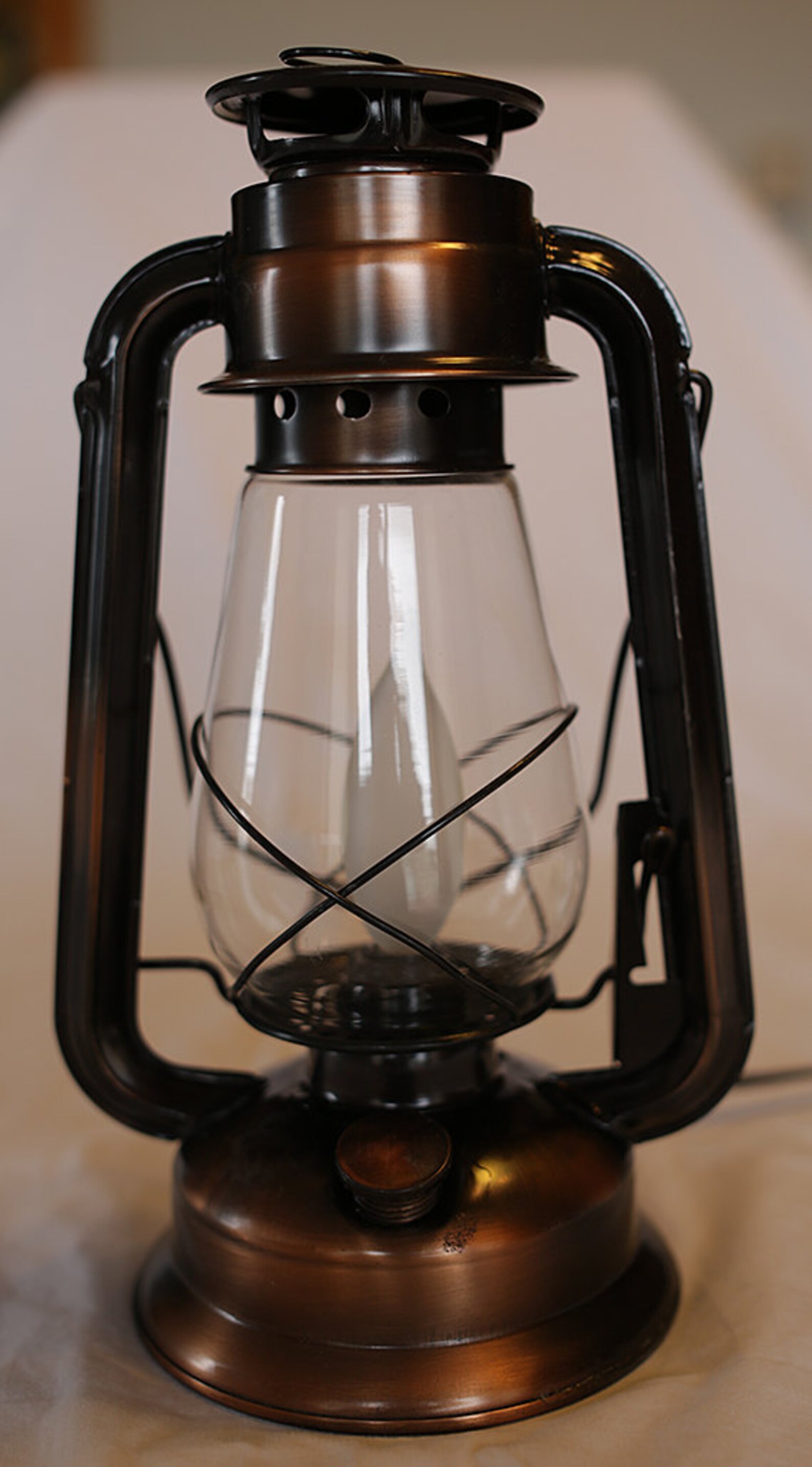 Old fashioned electrified kerosene 12 lantern for your Etsy