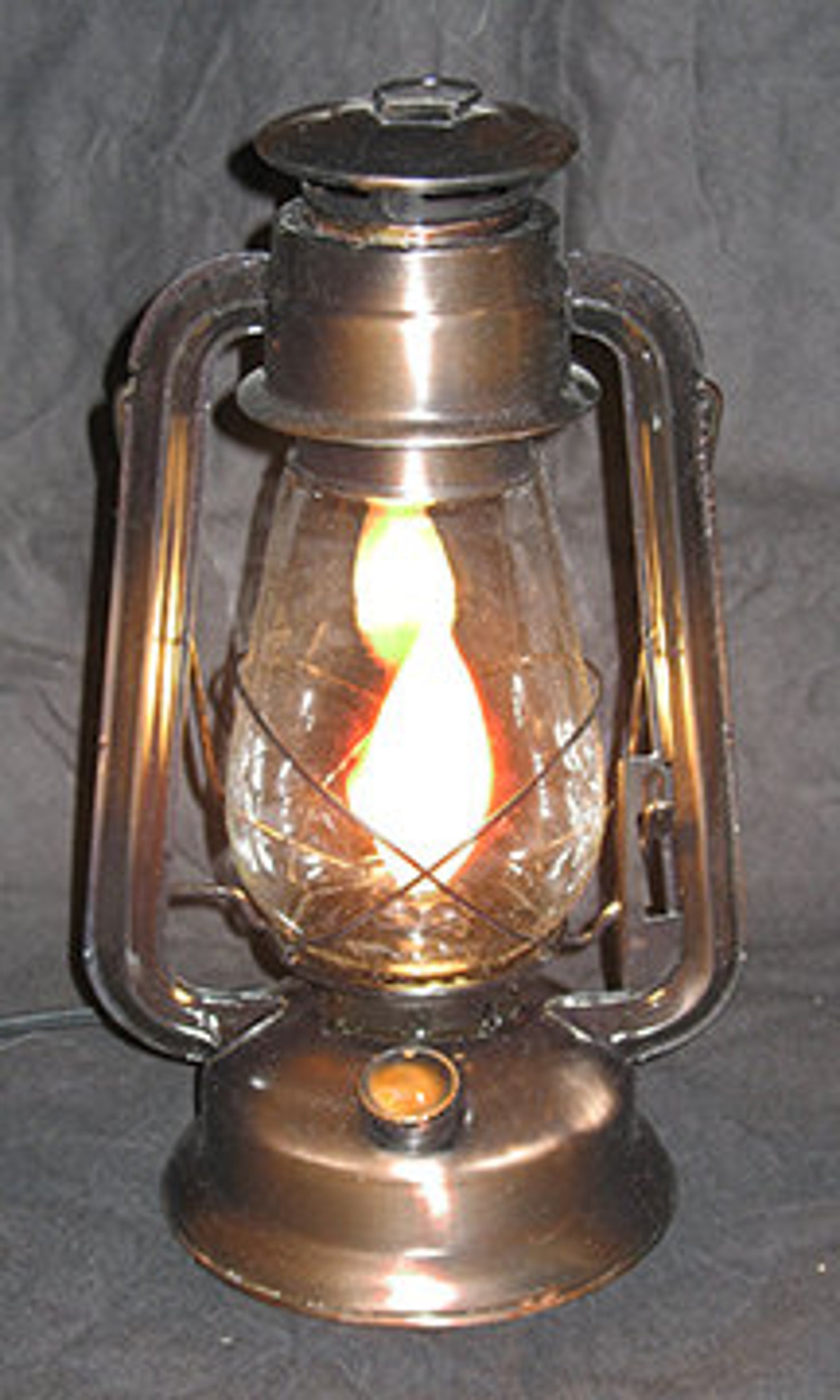 Old fashioned electrified kerosene 12 lantern for your Etsy