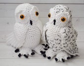 Crochet Owl PDF Pattern - Snowy Owl - white snow owl - Amigurumi Owl pattern - Stuffed crochet toy - hoot hoot -