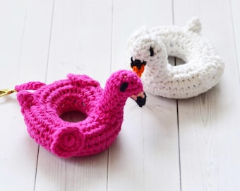 Flamingo Pool Float Crochet Pattern / Swan Pool Float crochet pattern / crochet pool float pattern / Crochet flamingo / Crochet pdf pattern