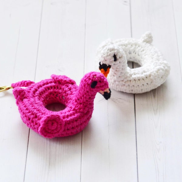 Flamingo Pool Float Crochet Pattern / Swan Pool Float crochet pattern / crochet pool float pattern / Crochet flamingo / Crochet pdf pattern