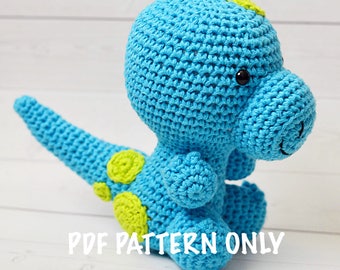 Crochet Dinosaur PDF Pattern - Little Dino - T-rex toy Dinosaur - Amigurumi Dinosaur pattern - Stuffed Dinosaur - tyrannosaurus rex - rawr