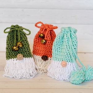 Holiday Gnome Treat Bag Crochet Pattern image 4