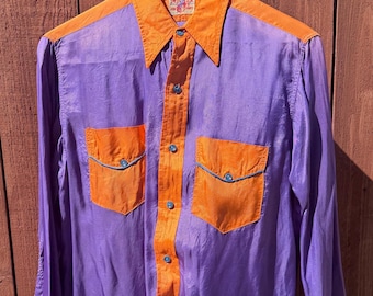 1930s Miller Satin Rodeo Shirt