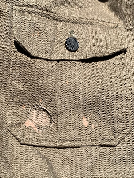 WWII US Army 1st Pattern HBT Coat- sz. 44 - image 3