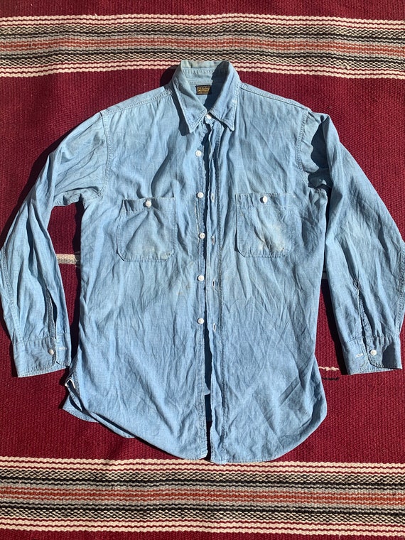 1930s 1940s Chambray Shirt