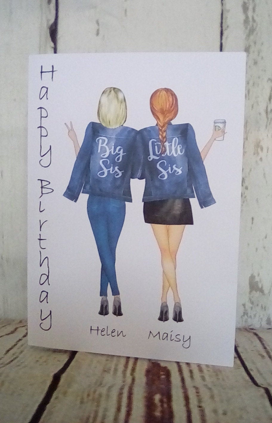 Personalised Print BEST FRIEND Print Personalised Gift Etsy