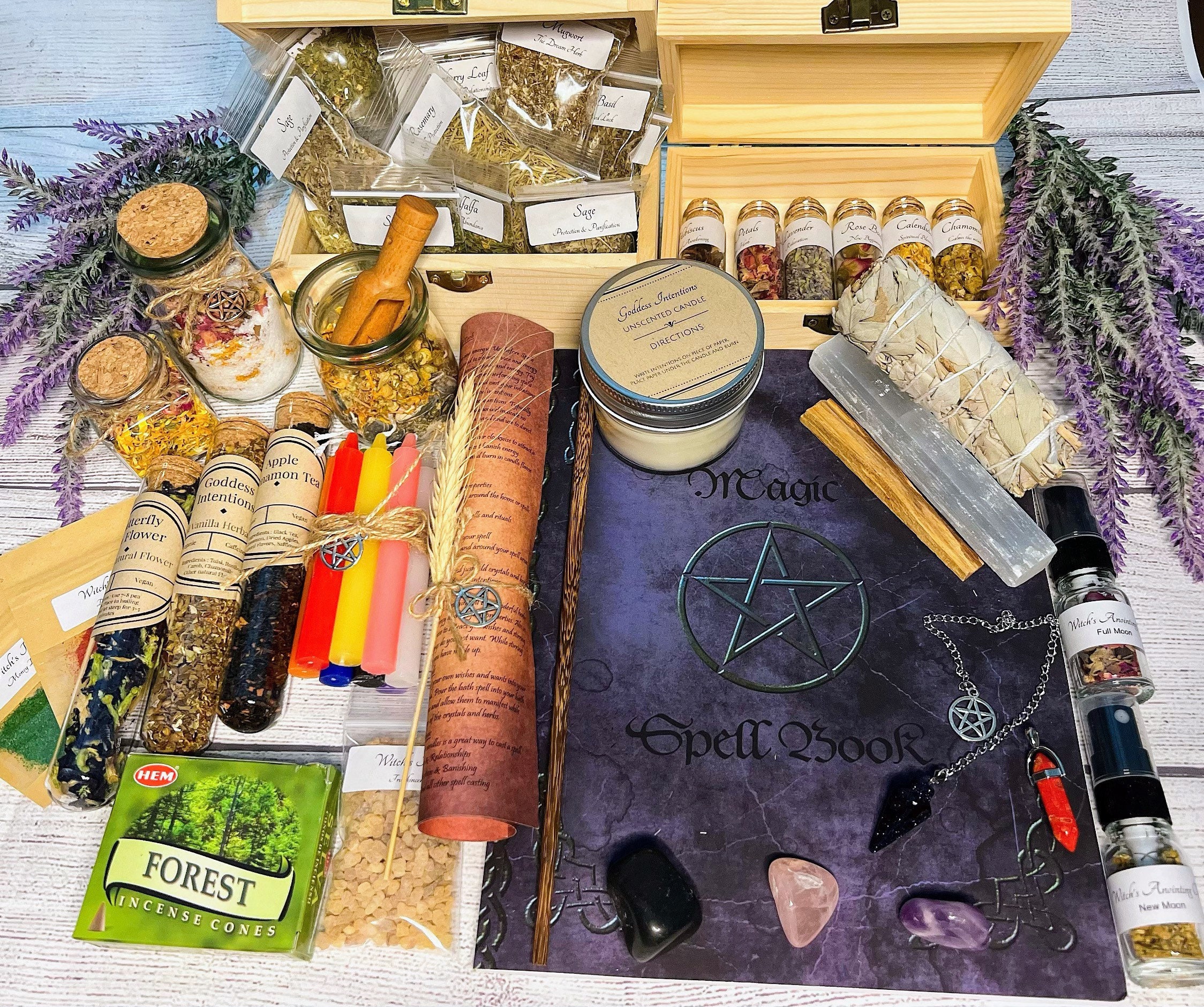 Witchcraft, Witchcraft Kit, Witchcraft Supplies, Witchcraft Starter Kit,  Wicca, Wiccan, Pagan, Beginner Witch Kit 