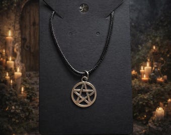Pentacle Charm necklace, witchy necklace, witch pendant, witchy gifts, witchcraft