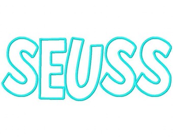 Seuss Machine Applique Embroidery Fonts 1915