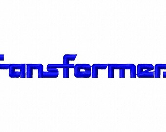 Transformers Machine Embroidery Fonts 1292