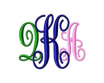 Monogram KK Bold Machine Embroidery Fonts 2046