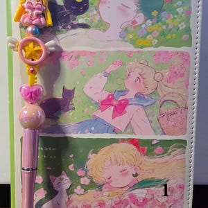 Sailor Moon Notebook& Beaded Pen Set #3