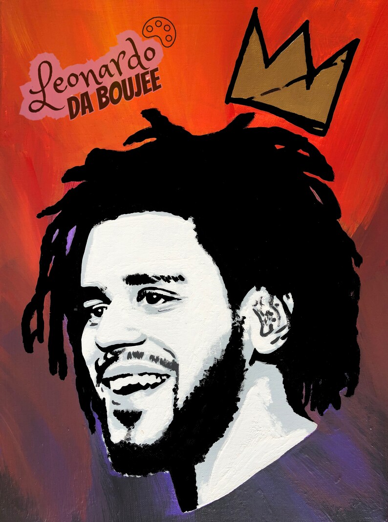 J Cole KOD Poster / J Cole Print / Stencil Art / Hip-hop / | Etsy