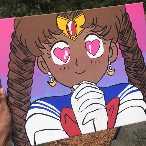 sailor moon original painting