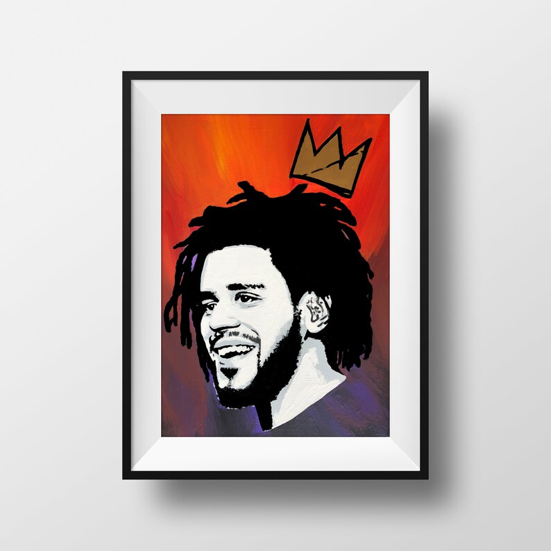 J Cole KOD Poster / J Cole Print / Stencil Art / Hip-hop / - Etsy