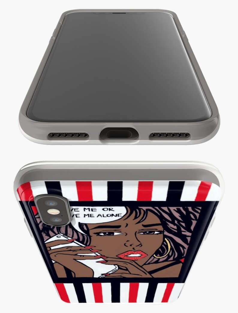 Black Pop Art Phone Case Love Me or Leave Me Alone Samsung Case iPad Skin