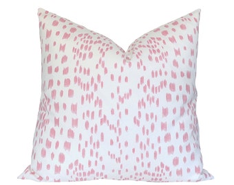 Les Touches Pink designer pillow covers Zipster Red & Pink designer pillow