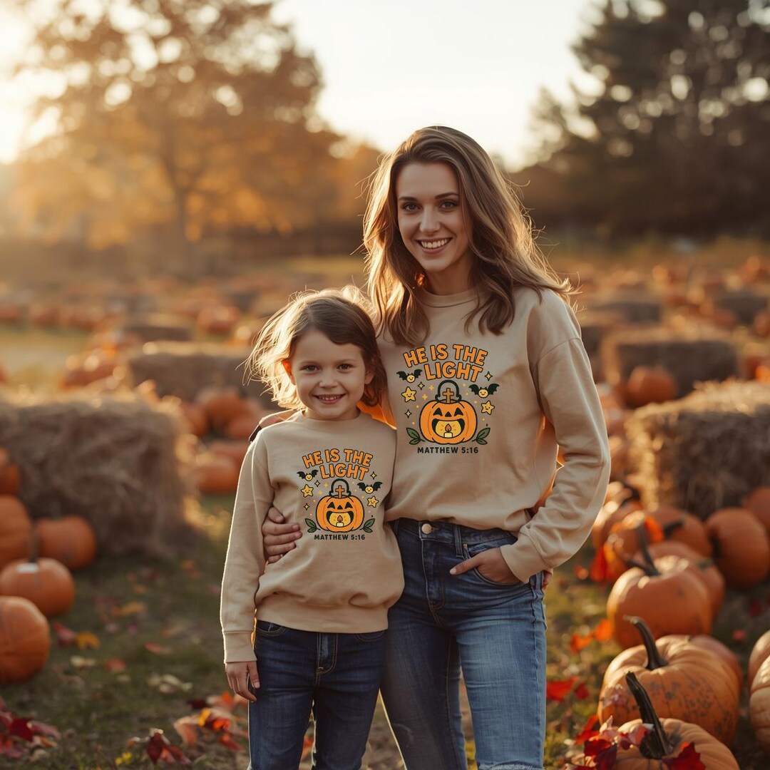 Christian Halloween Pumpkin SVG - He is the Light, Matthew 5∶16 ...