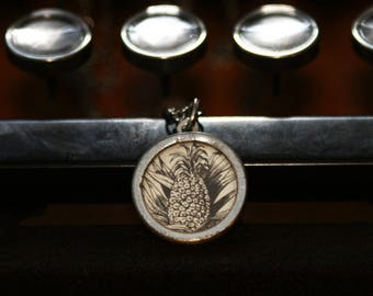 Pineapple Typewriter Necklace