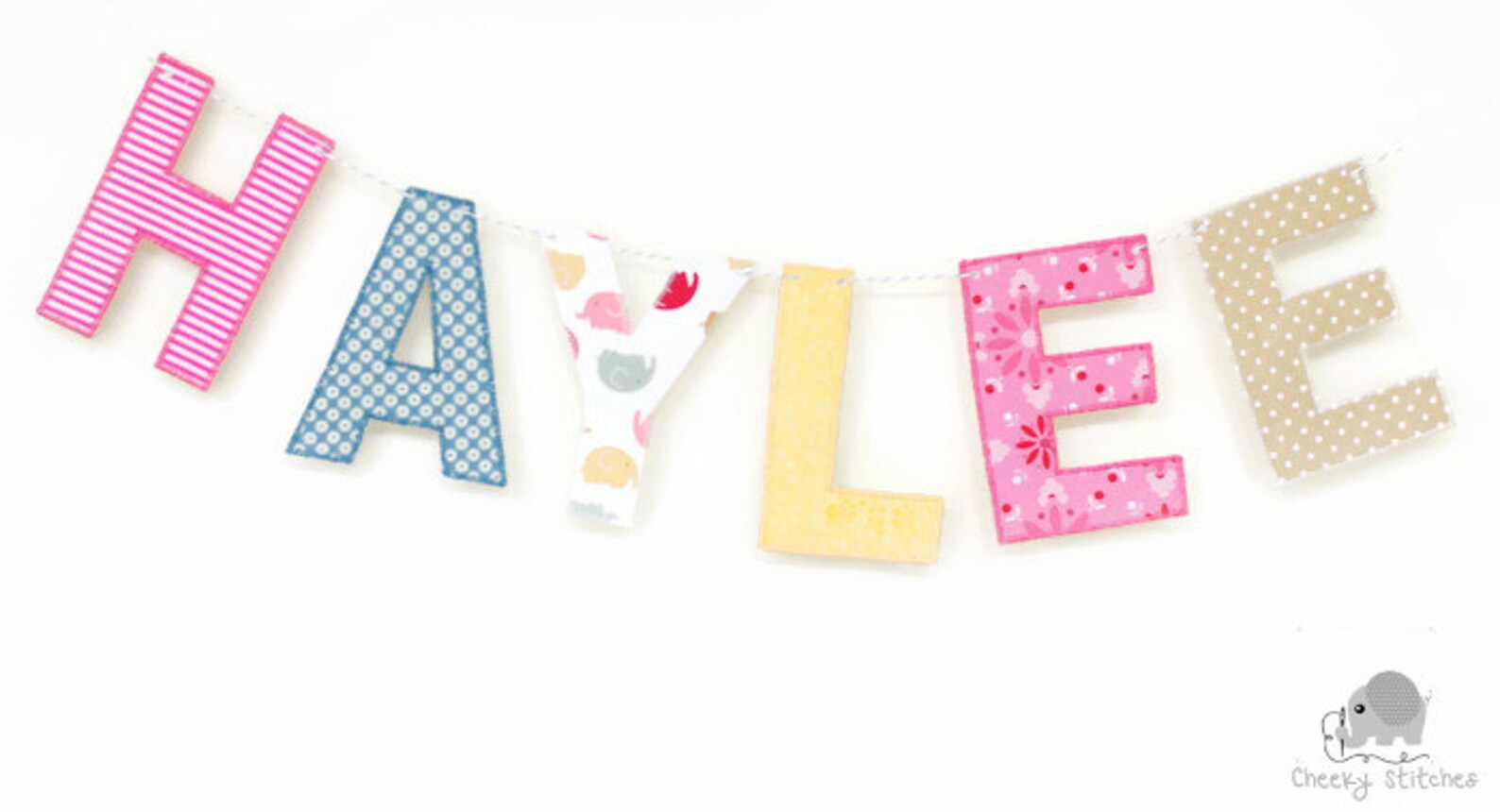 Fabric Name Garland Name Banner Name Garland Name Etsy
