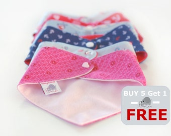 Buy 5 - Get ONE Free Bandana Bibs, 6=5 special offer bandanas, special offer bibs, 6 Bandanas for the price of 5, Buy 5 get the sixth free